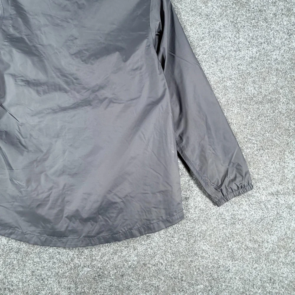 The North Face Dryvent Jacket Girls Medium 10-12 Gray Mesh Lined Hooded Full Zip